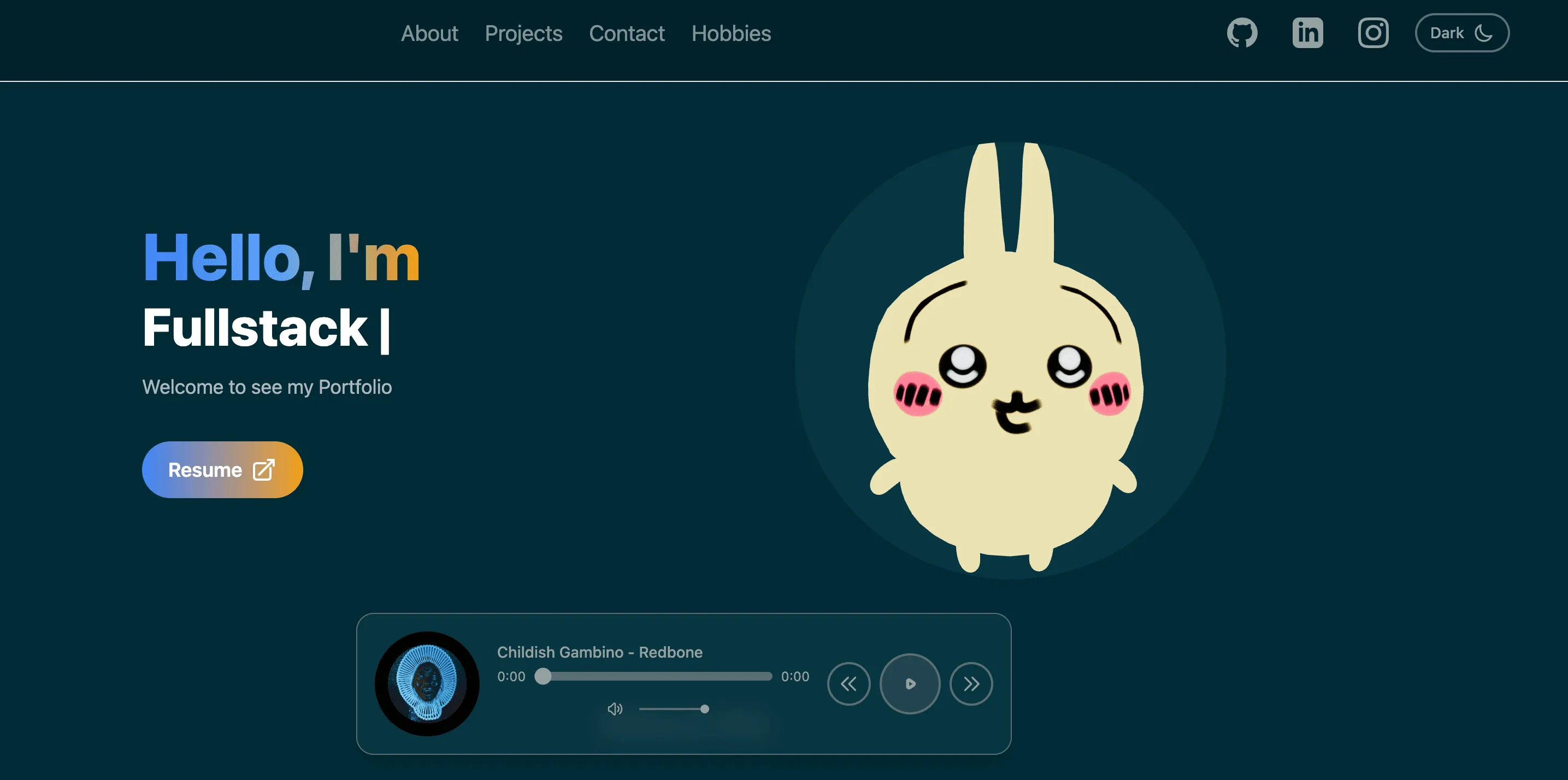 React Portfolio Website